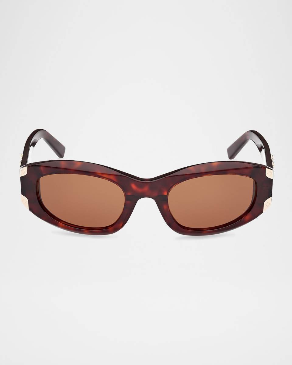 Oval Acetate Sunglasses